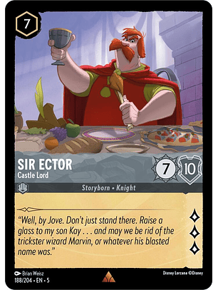 Sir Ector - Castle Lord - 188/204 - Rare 