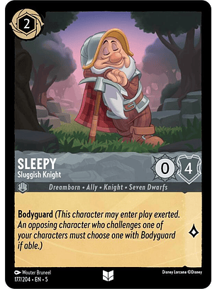 Sleepy - Sluggish Knight - 177/204 - Uncommon 