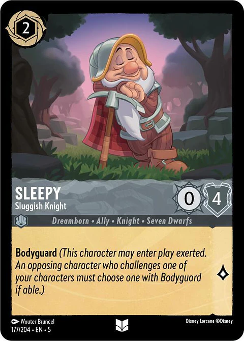 Sleepy - Sluggish Knight - 177/204 - Uncommon 