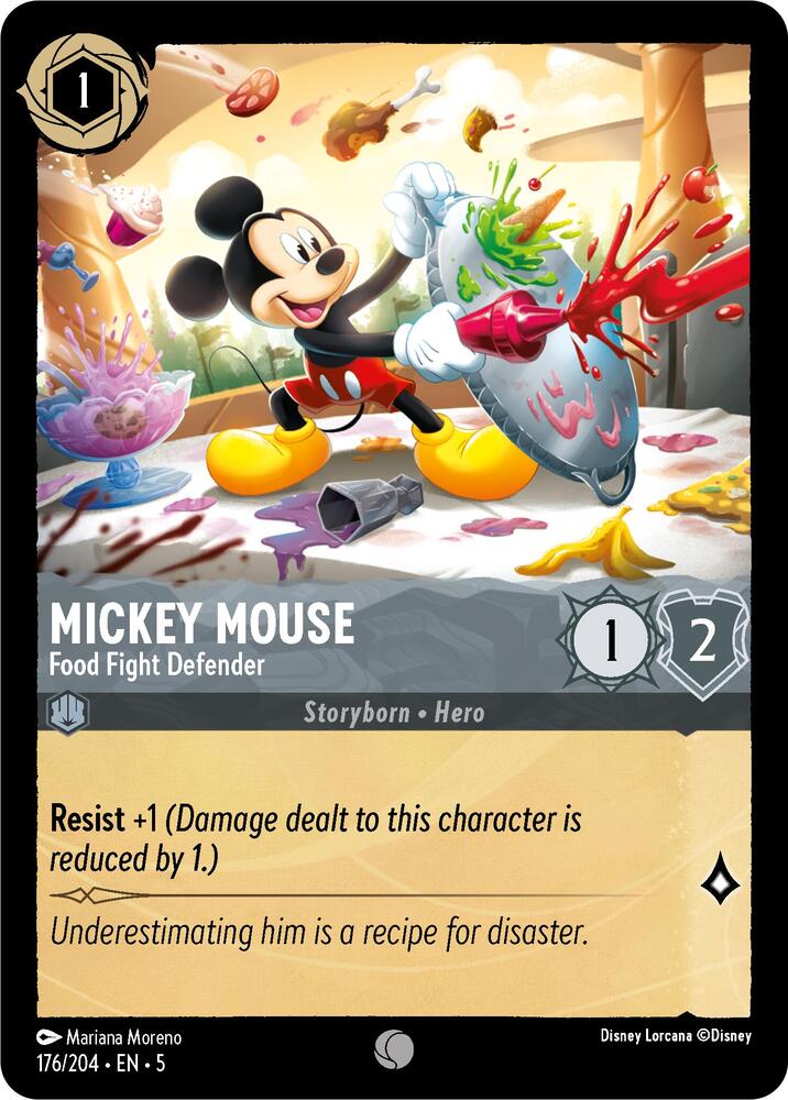 Mickey Mouse - Food Fight Defender - 176/204 - Common  1