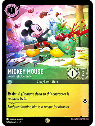 Mickey Mouse - Food Fight Defender - 176/204 - Common 