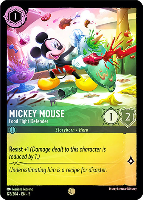 Mickey Mouse - Food Fight Defender - 176/204 - Common 