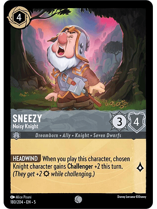 Sneezy - Noisy Knight - 180/204 - Common 