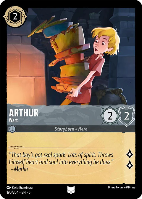 Arthur - Wart - 190/204 - Uncommon 