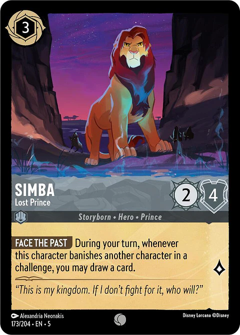 Simba - Lost Prince - 173/204 - Common 