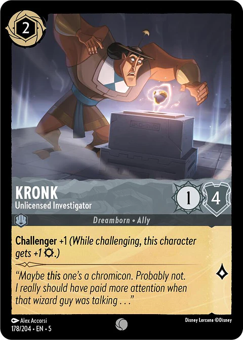 Kronk - Unlicensed Investigator - 178/204 - Common 