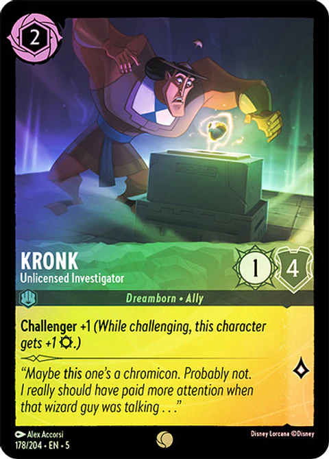 Kronk - Unlicensed Investigator - 178/204 - Common 