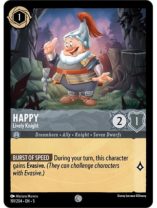 Happy - Lively Knight - 191/204 - Common 