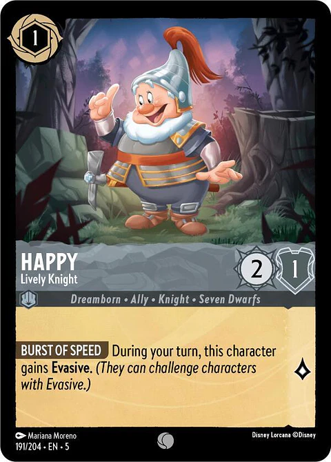 Happy - Lively Knight - 191/204 - Common 