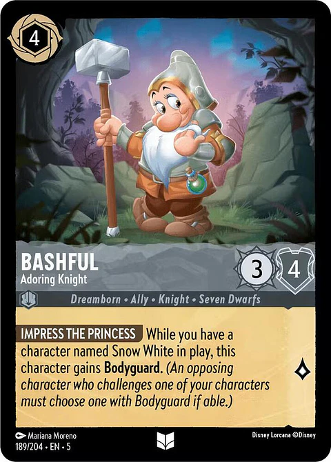 Bashful - Adoring Knight - 189/204 - Uncommon 