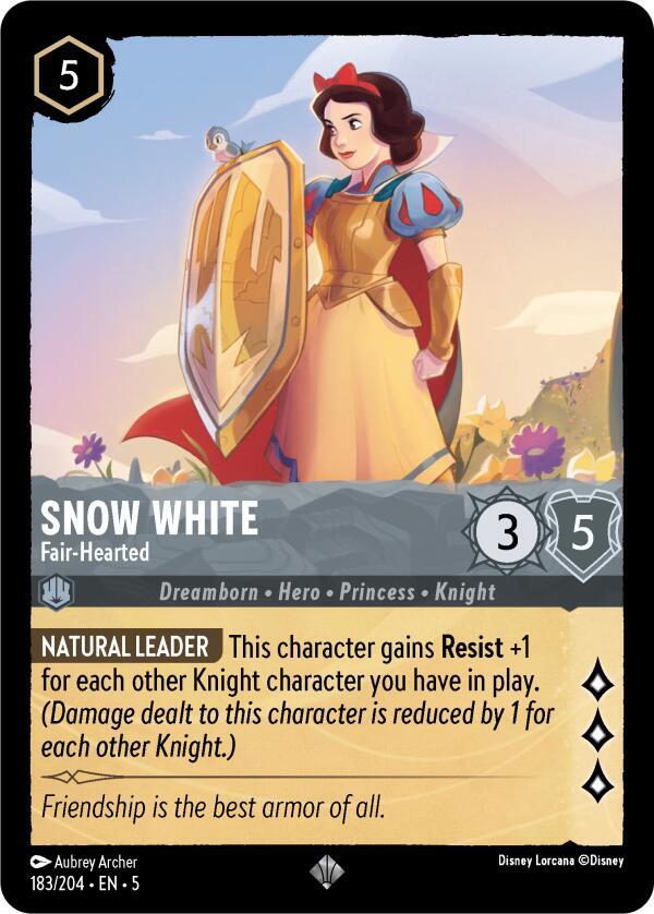 Snow White - Fair-Hearted - 183/204 - Super Rare 1