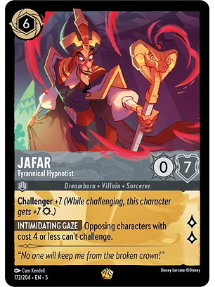 Jafar - Tyrannical Hypnotist - 172/204 - Legendary