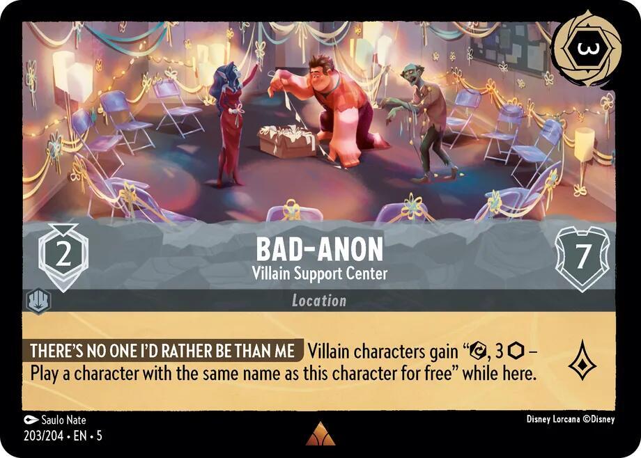 Bad-Anon - Villain Support Center - 203/204 - Rare  1