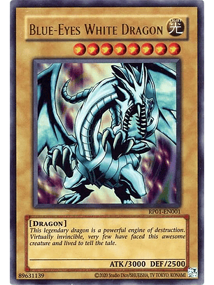 Blue-Eyes White Dragon - RP01-EN001 - Ultra Rare (Reprint)
