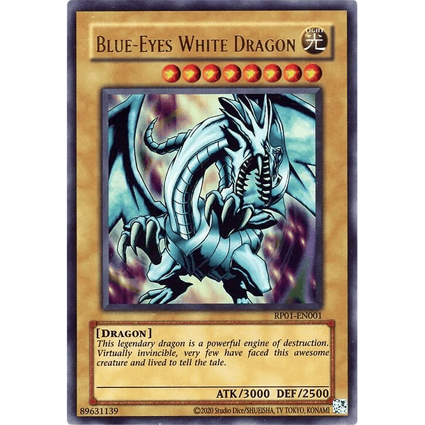 Blue-Eyes White Dragon - RP01-EN001 - Ultra Rare (Reprint)