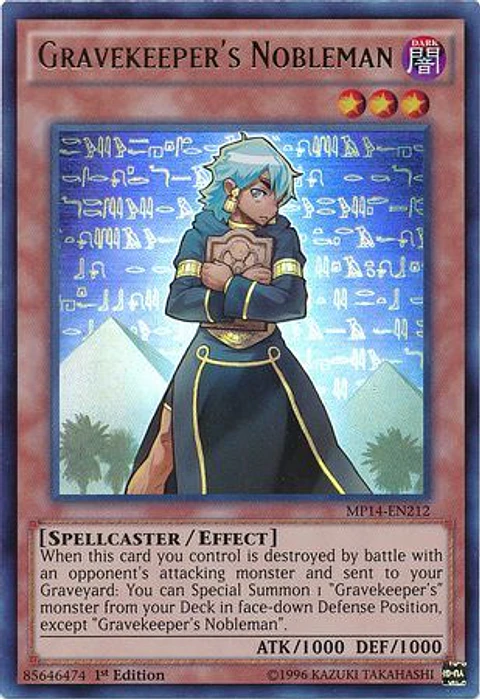 Gravekeeper's Nobleman - MP14-EN212 - Ultra Rare 