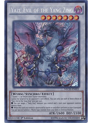 Yazi, Evil of the Yang Zing - NECH-EN051 - Secret Rare