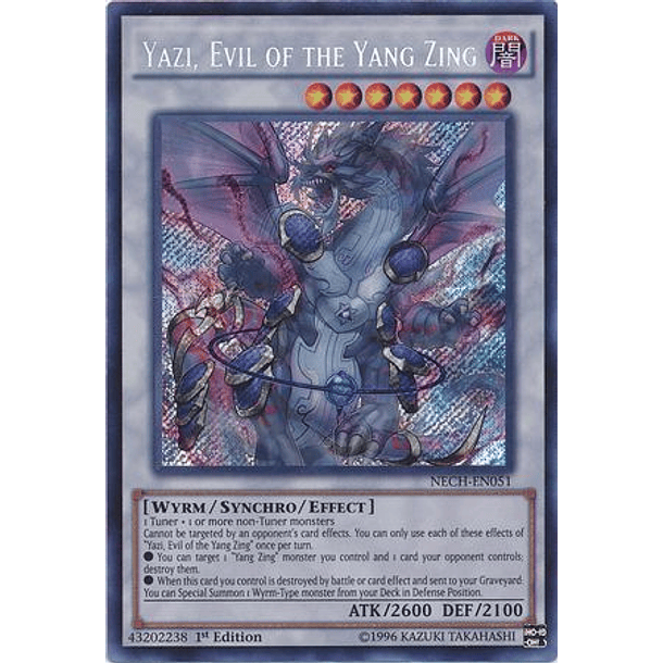 Yazi, Evil of the Yang Zing - NECH-EN051 - Secret Rare