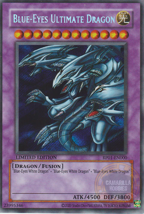 Blue-Eyes Ultimate Dragon - RP01-EN000 - Secret Rare (Reprint)