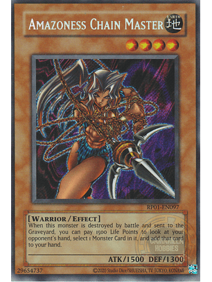 Amazoness Chain Master - RP01-EN097 - Secret Rare (Reprint) 