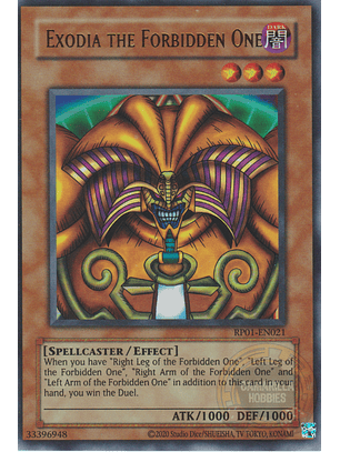 Exodia the Forbidden One - RP01-EN021 - Ultra Rare (Reprint)