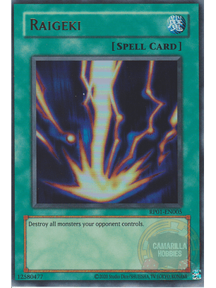Raigeki - RP01-EN005 - Ultra Rare (Reprint)