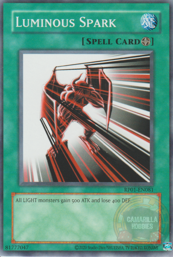 Luminous Spark - RP01-EN081 - Common (Reprint)  1
