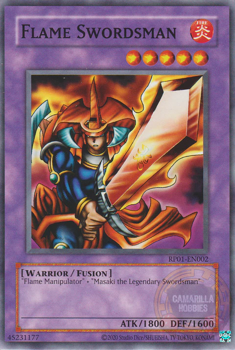 Flame Swordsman - RP01-EN002 - Common (Reprint)