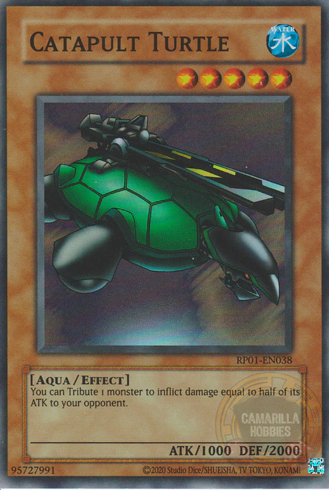 Catapult Turtle - RP01-EN038 - Super Rare (Reprint)