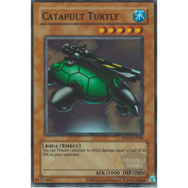 Catapult Turtle - RP01-EN038 - Super Rare (Reprint)