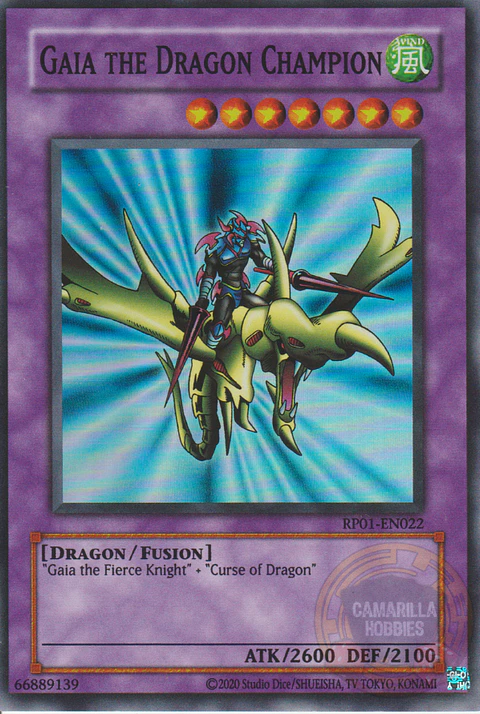 Gaia the Dragon Champion - RP01-EN022 - Super Rare (Reprint)