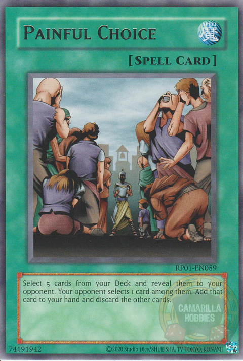 Painful Choice - RP01-EN059 - Rare (Reprint)