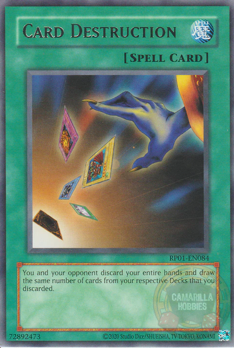 Card Destruction - RP01-EN084 - Rare (Reprint) 