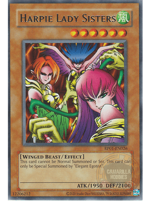 Harpie Lady Sisters - RP01-EN026 - Rare (Reprint)