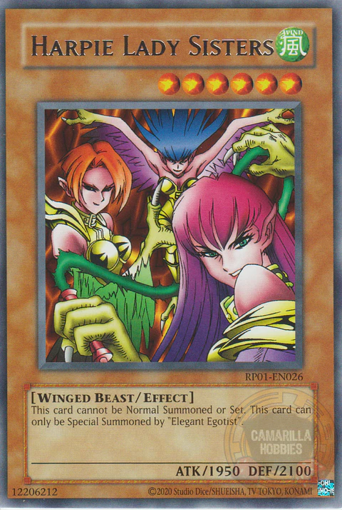 Harpie Lady Sisters - RP01-EN026 - Rare (Reprint)
