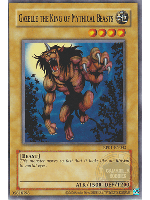 Gazelle the King of Mythical Beasts - RP01-EN043 - Common (Reprint)
