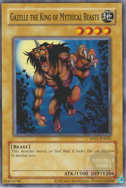 Gazelle the King of Mythical Beasts - RP01-EN043 - Common (Reprint)