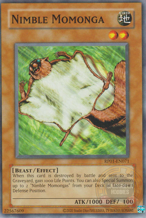 Nimble Momonga - RP01-EN071 - Common (Reprint)