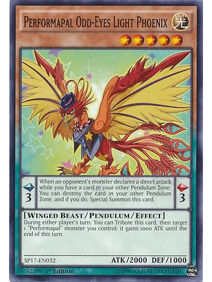 Performapal Odd-Eyes Light Phoenix - SP17-EN032 - Common 