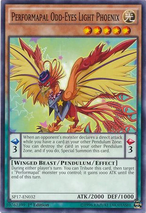 Performapal Odd-Eyes Light Phoenix - SP17-EN032 - Common 