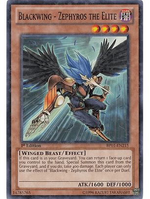 Blackwing - Zephyros the Elite - BP01-EN215 - Starfoil Rare