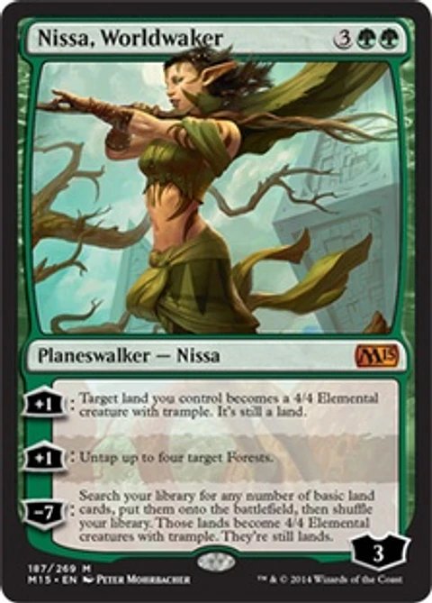 Nissa, Worldwaker - M15 - M.