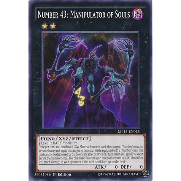 Number 43: Manipulator of Souls - MP15-EN025 - Common