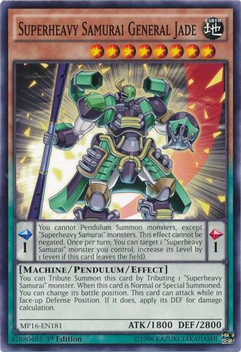 Superheavy Samurai General Jade - MP16-EN181 - Common