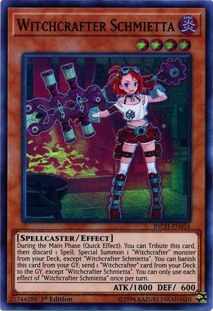 Witchcrafter Schmietta - INCH-EN016 - Super Rare  1