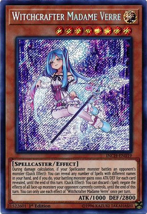 Witchcrafter Madame Verre - INCH-EN019 - Secret Rare 