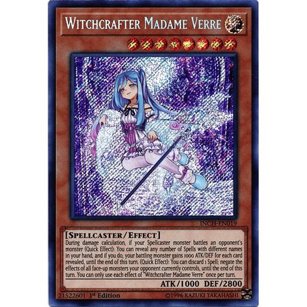 Witchcrafter Madame Verre - INCH-EN019 - Secret Rare 