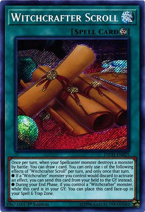 Witchcrafter Scroll - INCH-EN025 - Secret Rare