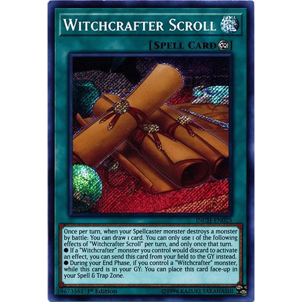 Witchcrafter Scroll - INCH-EN025 - Secret Rare