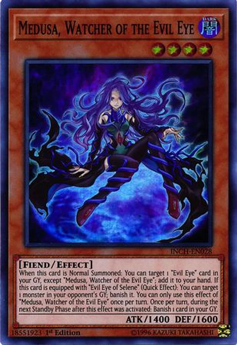 Medusa, Watcher of the Evil Eye - INCH-EN028 - Super Rare